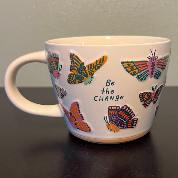 Opalhouse BE THE CHANGE Butterflies Stoneware Mug - Picture 1 of 14